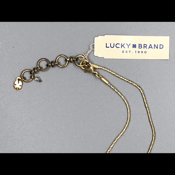 Lucky Brand matte gold necklace - Picture 3 of 4